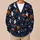 Playful Halloween Ghosts, Jack-o’-Lanterns and Bats for Cozy October Wear All-over Print Knitted Cardigan - 6