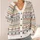Vintage Nordic Geometric Motifs for Cozy Autumn Winter Layering Women All-over Print Knitted Cardigan - 4