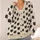 Black Cat Faces on Warm Beige for Cozy Autumn Days and Everyday Feline-Lover Style All-over Print Knitted Cardigan - 4