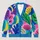 Vibrant Pop Art Color-Block Shapes for Creative Everyday Layering and Weekend Style All-over Print Knitted Cardigan - 1