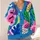 Vibrant Pop Art Color-Block Shapes for Creative Everyday Layering and Weekend Style All-over Print Knitted Cardigan - 4