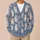 Wide-Eyed Pastel Kittens for Cozy Autumn Days and Sweet Everyday Layering All-over Print Knitted Cardigan - 6