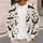 Black Bats And Crimson Hearts For Playful Halloween Nights And Everyday Layering All-over Print Knitted Cardigan - 5