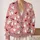 Cute Ghosts and Red-Winged Bats for Cozy Halloween Season Layering All-over Print Knitted Cardigan - 2