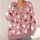 Cute Ghosts and Red-Winged Bats for Cozy Halloween Season Layering All-over Print Knitted Cardigan - 4