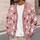 Cute Ghosts and Red-Winged Bats for Cozy Halloween Season Layering All-over Print Knitted Cardigan - 5