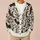 Gothic Bat And Crescent Moon Motifs For Halloween Season And Everyday Dark Style All-over Print Knitted Cardigan - 6
