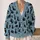 Playful Black Cat Silhouettes for Cozy Everyday Autumn Layering and Feline Lovers All-over Print Knitted Cardigan - 2