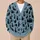 Playful Black Cat Silhouettes for Cozy Everyday Autumn Layering and Feline Lovers All-over Print Knitted Cardigan - 6