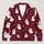 Playful Party Hat Ghosts for Halloween Celebrations and Cozy Autumn Days All-over Print Knitted Cardigan - 1