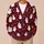 Playful Party Hat Ghosts for Halloween Celebrations and Cozy Autumn Days All-over Print Knitted Cardigan - 6