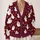 Playful Party Hat Ghosts for Halloween Celebrations and Cozy Autumn Days All-over Print Knitted Cardigan - 2