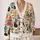 Cute Pet Faces and Floral Details for Playful Everyday Style for Animal Lovers All-over Print Knitted Cardigan - 2