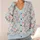 Blush Rose Garden Florals for Coastal Everyday Style and Relaxed Weekend Layering All-over Print Knitted Cardigan - 4