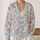 Blush Rose Garden Florals for Coastal Everyday Style and Relaxed Weekend Layering All-over Print Knitted Cardigan - 2