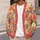 Coral Wildflower Floral for Cozy Autumn Layering and Everyday Wear All-over Print Knitted Cardigan - 5