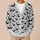 Black Bat And Star Motifs For Spooky Season Everyday Layering All-over Print Knitted Cardigan - 6