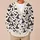 Purple Witch Hats, Bats and Stars for Halloween Nights and Spooky Season All-over Print Knitted Cardigan - 6