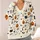 Ghost Cat Pumpkin Halloween Motifs For Cozy Autumn Celebrations And Festive Everyday Wear All-over Print Knitted Cardigan - 4