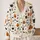 Ghost Cat Pumpkin Halloween Motifs For Cozy Autumn Celebrations And Festive Everyday Wear All-over Print Knitted Cardigan - 2