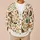 Playful Calico Cats and Garden Flowers for Cozy Halloween Autumn Everyday Layering All-over Print Knitted Cardigan - 6