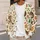 Playful Calico Cats and Garden Flowers for Cozy Halloween Autumn Everyday Layering All-over Print Knitted Cardigan - 5