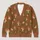 Red Toadstool Meadow Motifs for Cozy Autumn Woodland Days and Nature Lovers All-over Print Knitted Cardigan - 1