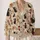 Spooky Christmas Cats, Bats and Candy Canes for Cozy Holiday Season Style All-over Print Knitted Cardigan - 2