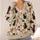 Spooky Christmas Cats, Bats and Candy Canes for Cozy Holiday Season Style All-over Print Knitted Cardigan - 4