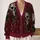 Gothic Skull and Rose Motifs for Autumn Layering and Everyday Alternative Style All-over Print Knitted Cardigan - 2