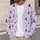 Witch Hats, Brooms, Moons and Stars for Cozy Autumn Nights and Halloween Fans All-over Print Knitted Cardigan - 5