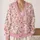 Soft Pink Wildflower Blooms for Romantic Everyday Layering and Springtime Outings All-over Print Knitted Cardigan - 2
