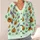 Halloween Pumpkins Candy Skeleton Flowers for Cozy Spooky Autumn Celebrations for Women All-over Print Knitted Cardigan - 4