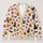 Halloween Cat, Pumpkin and Bat Motifs for Cozy Autumn Layering All-over Print Knitted Cardigan - 1