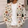 Halloween Cat, Pumpkin and Bat Motifs for Cozy Autumn Layering All-over Print Knitted Cardigan - 5