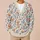 Blue and Rust Botanical Florals for Relaxed Cottage Days and Bookish Weekend Style All-over Print Knitted Cardigan - 6
