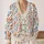Blue and Rust Botanical Florals for Relaxed Cottage Days and Bookish Weekend Style All-over Print Knitted Cardigan - 2