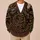 Rope Wheel Cowboy Western Motifs for Autumn Ranch Nights and Casual Country Style All-over Print Knitted Cardigan - 6