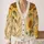 Vintage Sunflowers And Wheat For Cozy Autumn Layering, Warm Botanical Style For Women All-over Print Knitted Cardigan - 2