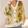 Vintage Sunflowers And Wheat For Cozy Autumn Layering, Warm Botanical Style For Women All-over Print Knitted Cardigan - 4