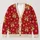 Golden Christmas Bells and Snowflakes for Cozy Holiday Gatherings and Winter Cheer All-over Print Knitted Cardigan - 1