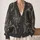 Raven and Chandelier Motifs for Dark Academia Halloween Style and Autumn Outings All-over Print Knitted Cardigan - 2