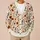 Dancing Skeletons And Autumn Wildflowers For Playful Everyday Layering All-over Print Knitted Cardigan - 6