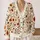 Dancing Skeletons And Autumn Wildflowers For Playful Everyday Layering All-over Print Knitted Cardigan - 2