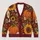 Sunflowers, Daisies & Harvest Pumpkins for Cozy Autumn Outings and Seasonal Layering All-over Print Knitted Cardigan - 1