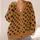 Black Cat Faces on Caramel for Cozy Autumn Outfits and Everyday Layering All-over Print Knitted Cardigan - 4