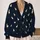 Cream and Orange Ducks for Relaxed Weekend Outings and Easy Everyday Country Style All-over Print Knitted Cardigan - 2