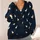 Cream and Orange Ducks for Relaxed Weekend Outings and Easy Everyday Country Style All-over Print Knitted Cardigan - 4