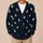 Cream and Orange Ducks for Relaxed Weekend Outings and Easy Everyday Country Style All-over Print Knitted Cardigan - 6