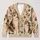 Calico Kittens, Flowers And Yarn For Cozy Autumn Days, A Gift For Cat Lovers Everywhere All-over Print Knitted Cardigan - 1
